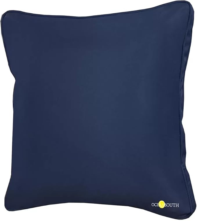 Oceansouth Boat Deck Pillow/Outdoor Waterproof Throw Pillow (Maroon, 16" x 16") Cushion Outdoor Furniture Lumbar Back for Chair Patio seat Cover Chairs Home Decor Pillows Waterproof Bed Cases Garden