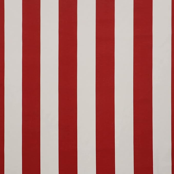 RSH Décor Neck Roll Bolster Pillows – Set of 4 | 20” x 6” | Outdoor Throw Pillows for Patio Furniture, Porch, Deck, or Poolside Chairs | Water & Fade-Resistant | Red & White Stripe