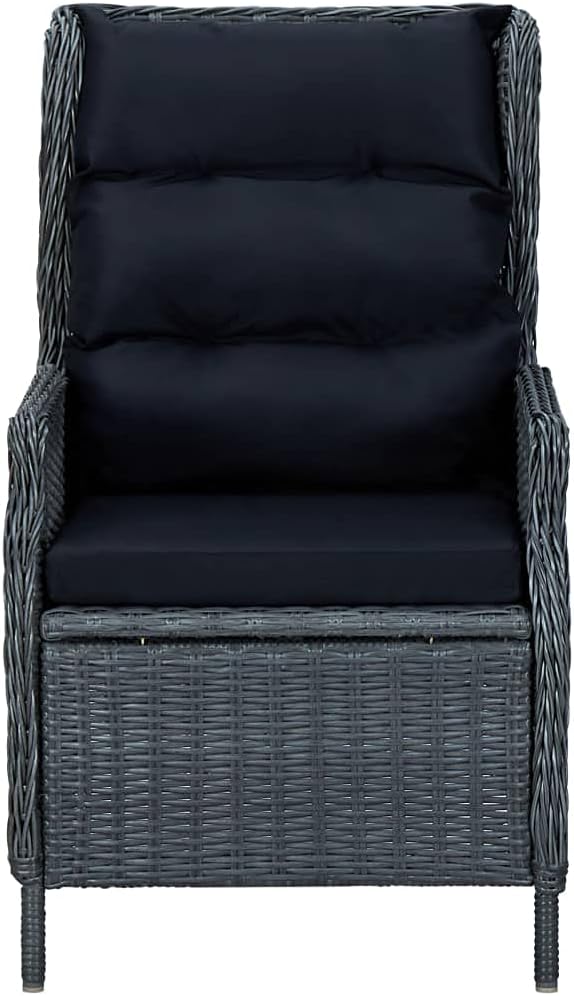 5 Piece Patio Dining Set,Outdoor Dining Set,Outdoor Furniture Sets,Patio Table and Chairs,Patio Coffee Table,Patio Furniture Set,Outdoor Patio Chairs,Modern Set,Front Porch Furniture, Dark Gray