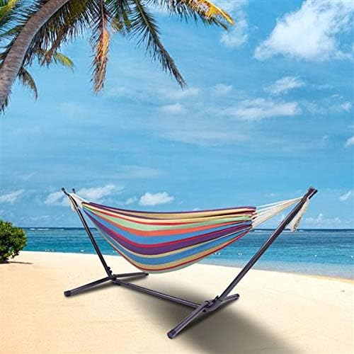 Hammock Set (Hammock Frame Small Color Bar) Natural Rope (Color bar)