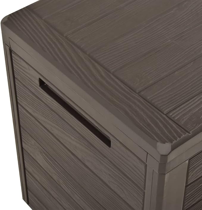 Patio Storage Box, Deck Box Delivery Boxes For Outside Outdoor Storage Box Outdoor Storage Bench Outdoor Furniture Suitable For Gardens Patios Backyard Pool Brown 45.7"x17.3"x21.7"