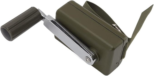 Hand Crank Generator Portable Manual Hand Crank Generator Outdoor Emergency Charger Green for Mobile Phone Computer Charging