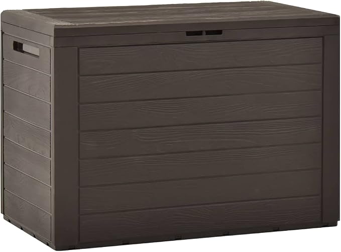 Patio Storage Box, Deck Box Delivery Boxes For Outside Outdoor Storage Box Outdoor Storage Bench Outdoor Furniture Suitable For Gardens Patios Backyard Pool Brown 30.7"x17.3"x21.7"