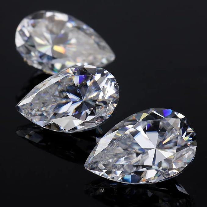 LoveUnited 10pcs Crystal Pendants 1.5"/38mm Crystal Suncatcher - Hanging Crystals Prisms for Windows, FengShui, Hanging Ornament for Decoration, Chandelier Crystals Replacement (Teardrop)