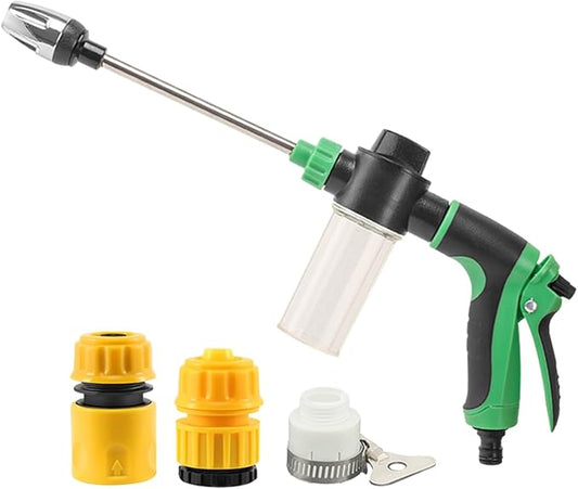 Aquoxis Pressure Washer, 15X More Powerful Extreme Water Pressure Tool with Steel Power, Qinux Aquoxis Sprayer for Waterpipe, High Pressures Water Jet with Foam Pot, Generic Aquaxis Aqui Green D