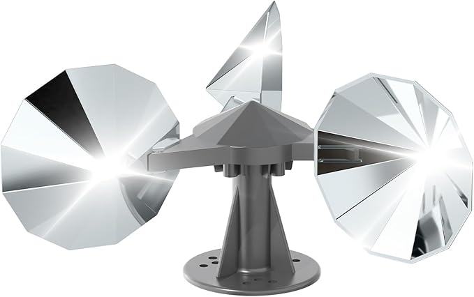 OFFO Bird Scare Reflective Device, Bird Reflector with Plastic Base for Outside Patio, Keep Pigeon Woodpeckers and Sparrows Away from Outdoor Boats Roofs Gardens