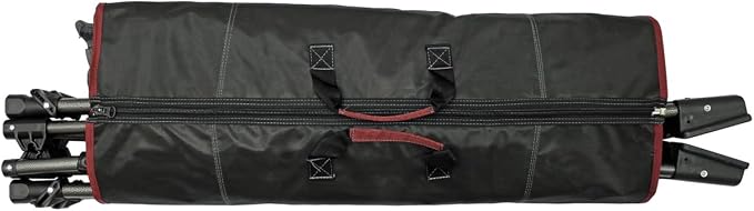 Zenithen Limited Portable Folding Metal Framed Hammock with a Retractable Canopy, Perfect for Camping, Patio, Outdoor, and Relaxing, Side Pockets Included, Red (Pack of 1)