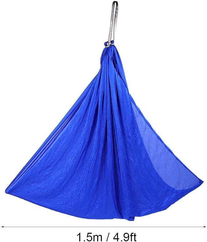 Indoor Outdoor Hammock Swing Chair, Chinlon Material, with Hook and Ropes, Royal Blue, for Porch Tree Courtyard Camping