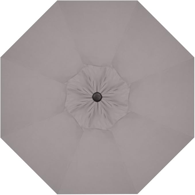Treasure Garden Deluxe Auto-Glide Tilt Market Umbrella, 9ft - Outdoor Patio, Deck, Pool, Backyard Stand Alone Umbrella - Octagon, Heavy Duty w/Black Frame & Obravia2 Fabric (Boulder)