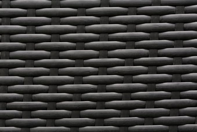 Sunbrella Coal Fully Assembled Ohana 10 Piece Outdoor Patio Furniture Black Wicker Conversation Set with Club Chairs and 42-inch Propane Gas Fire Table
