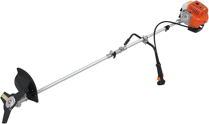 2-Stroke Gas Weed Trimmer, 42.7CC 1.25KW 6500RPM Gas Powered Weed Wacker Multi Yard Care Tools Hedge Trimmer Brush Cutter Blade with Trimming Heads for Forests Gardens Parks(42.7CC,1.25KW,6500RPM)