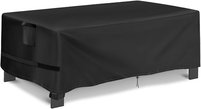 Outdoor Coffee Table Cover Rectangle, 40 Inch Waterproof Patio Rectangular Coffee Table Cover, Outdoor Small Furniture Covers for Winter, Rainproof Fade Resistant - 40 x 24 x 16 Inch