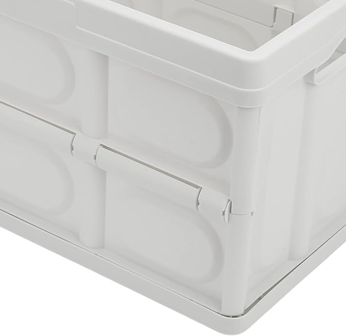 ZJchao 30L Duty Outdoor Storage Box with Detachable Wood Panel Locking Lid for Camping Deck Garden Use