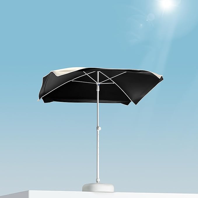 Foldable Outdoor Umbrella With Side Curtain For Privacy And Sun Protection, Patio Umbrella, For Beach Patio Garden Poolside Backyard(Green,Enlarged version)