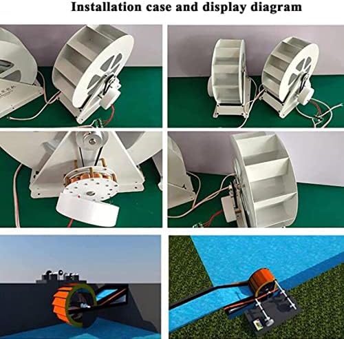 100W Hydro Turbine Generator, Low-Speed Waterwheel Power Plant, Disc-Type Hydroelectric System for Outdoor Use, Efficient Wind and Water Wheel Energy Solution
