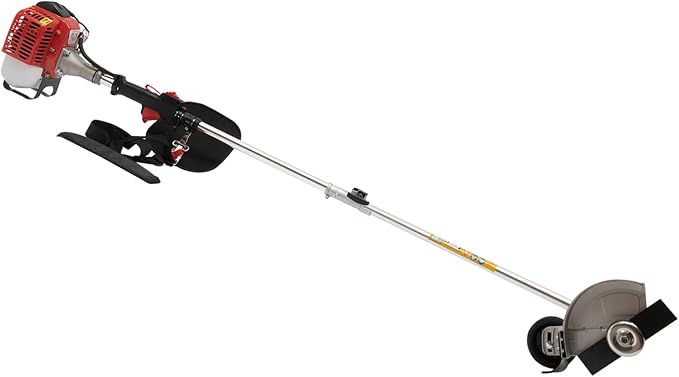 26cc Weed Wacker Gas Powered 8500r/min 2-Stroke String Trimmer/Edger Multi Yard Care Tools with Carrying Strap for Home Lawn/Orchard Mowing