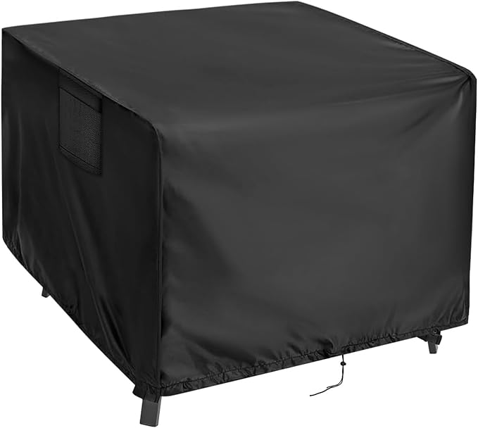 Kingling Outdoor Table Cover Square, 46 inch Square Patio Table Cover, Waterproof Small Outdoor Table Cover Outdoor Patio Furniture Cover - 46" x 46" x 28"