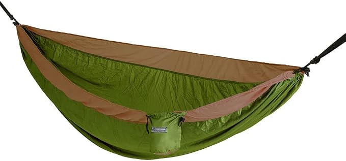 YUKON OUTFITTERS Outdoor Camping Patriot Hammock w/Tree Straps, Barksdale/Olive