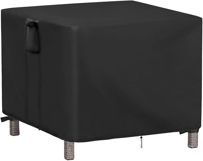 Outdoor Square Table Cover 40 Inch, Waterproof Patio Square Bistro Coffee Table Covers, Heavy Duty Patio Small Furniture Cover - 40 x 40 x 28 Inch