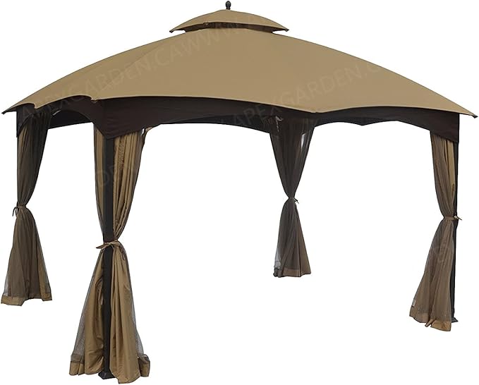 APEX GARDEN Replacement Canopy Top for Lowe's Allen Roth 10X12 Gazebo #GF-12S004B-1