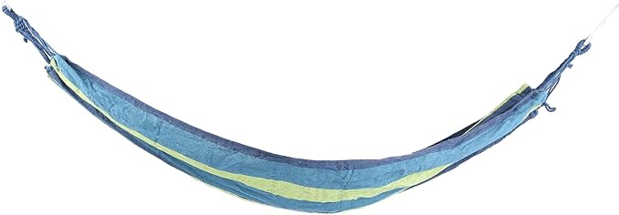 Portable Single Double Camping Hammock, Outdoor Garden Hammock, High Strength Lightweight Travel Hammock with Storage Bag for Hiking Backpacking and Backyard Relaxation (Blue)