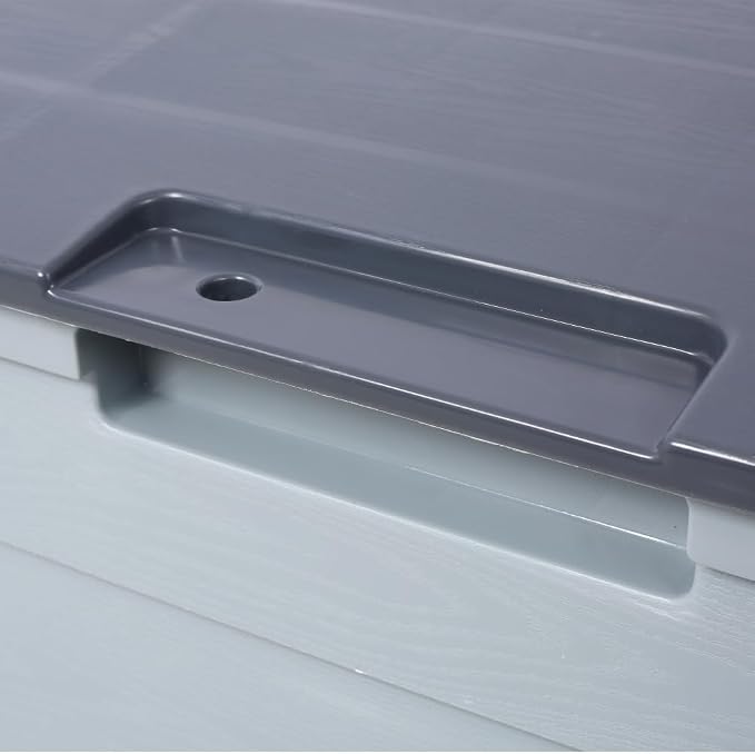 75 Gallon Resin Deck Box – Outdoor Storage Box with Wheels, Waterproof & UV Resistant, Perfect for Patio Furniture Cushions, Garden Tools, and Backyard Organization