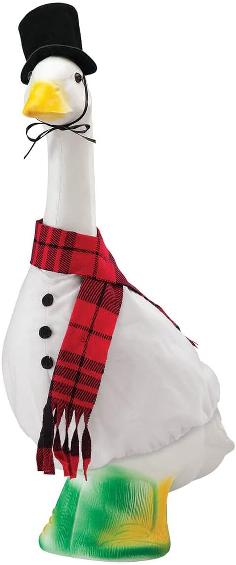 Gaggleville Snowman Goose Outfit, Fits Large 23" H Statue, by Fox Valley | Traders