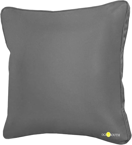 Oceansouth Boat Deck Pillow/Outdoor Waterproof Throw Pillow (Dark Gray, 20 x 20) Cushion Outdoor Furniture Lumbar Back for Chair Patio seat Cover Chairs Home Decor Pillows Waterproof Bed Garden