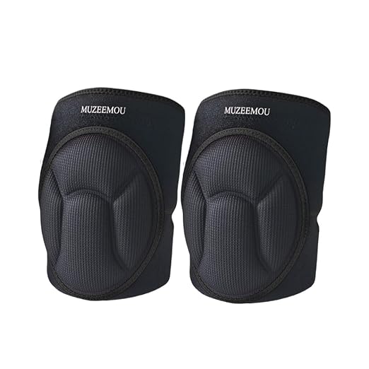 Knee Pads for Athletic Use,Gardening,Flooring - Thick EVA Foam Cushion, Non-Slip Silicone & Adjustable Straps (S/M/L), Breathable Unisex Garden Kneeling Pad with Extended Comfort