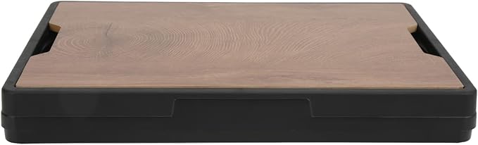 ZJchao 30L Outdoor Storage Bin with Removable Wooden Panel Weather Shell for Camping Patio and Garden Use