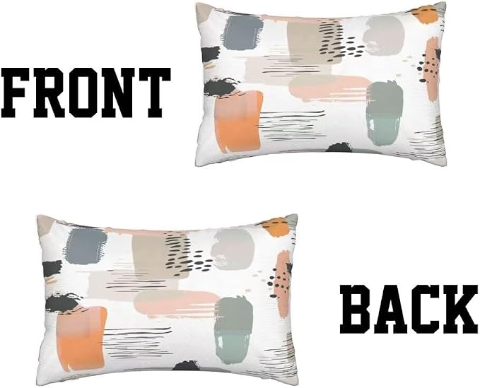 Outdoor Pillows Waterproof Set of 2 Outdoor Pillow Covers 16x24 Inch, Modern Throw Pillows Nordic Pillow Covers, Summer Garden Decorative Pillows Outdoor Pillows for Patio Furniture Home Decor -hs218