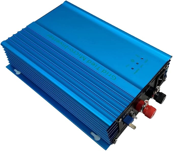 Y&H 500W Grid Tie Inverter DC16V-28V MPPT Pure Sine Wave AC110V Output for 12V Solar Panel,Adjutable 12V Battery Discharge