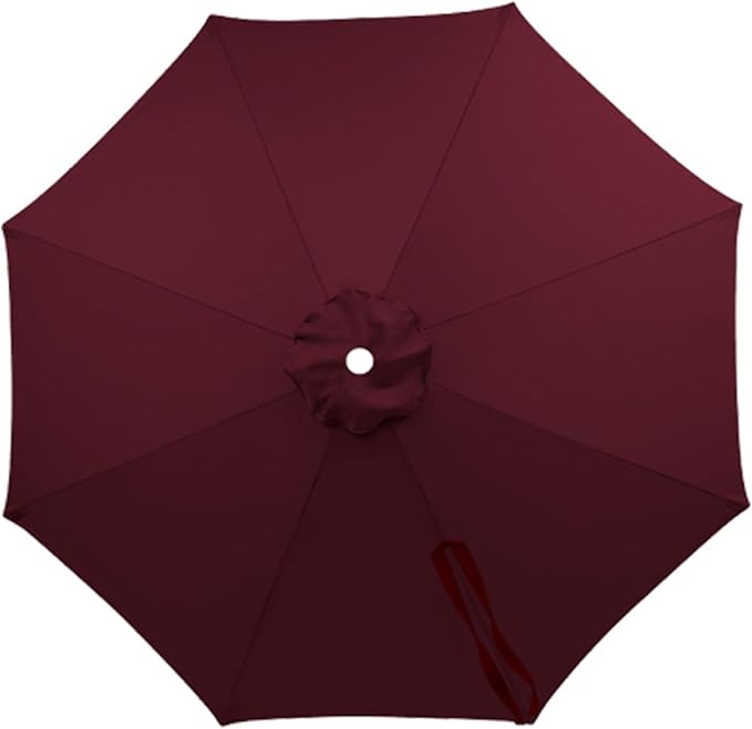 10FT 9FT 8FT Patio Umbrella Replacement Canopy, For 6/8 Ribs Market and Table Umbrella Top, UV Protection,Canopy Only