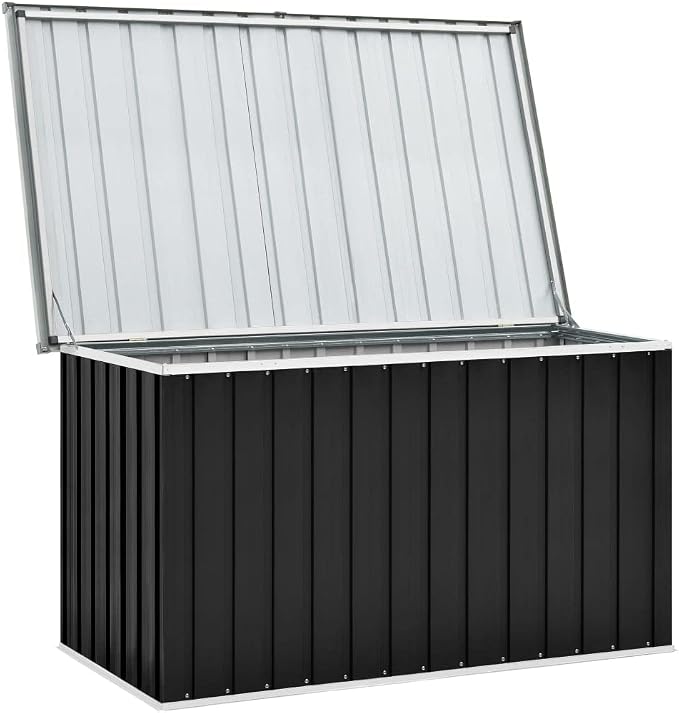 Patio Storage Box,deck box,outdoor storage box,toolbox,patio furniture,Easy to open and close with hinged lid,Anthracite 58.7"x39"x36.6"