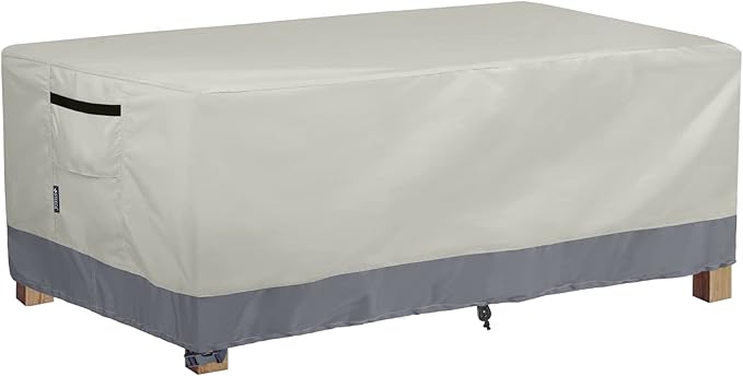 Patio Coffee Table Cover, Waterproof Rectangular Small Side Table Cover for Outdoor Furniture 42L x 24W x 18H inch