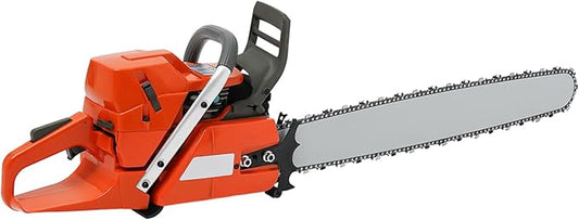 Gas Chainsaw, 71CC 3.9kw Handheld Cordless Petrol Chain Saw with 18.6OZ Fuel Tank, 28" Gas Powered Chainsaw for Garden Pruning, Tree and Wood Cutting, Thickened Blade Design, 10000rpm high speed