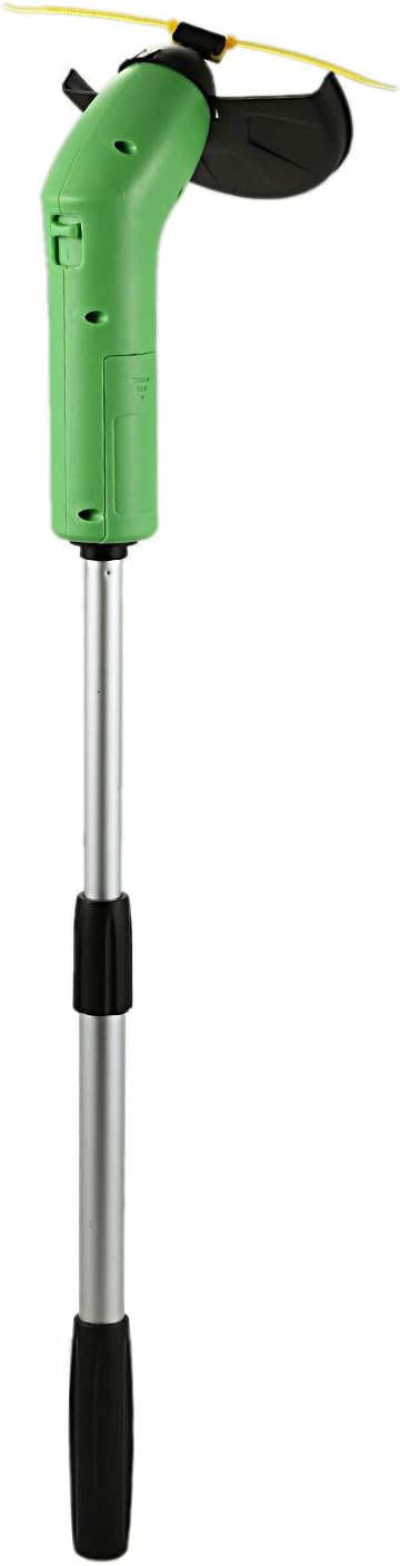 Grass Trimmer Cordless Lawn Garden Edging Decor Tool Works with Standard Zip Ties, green