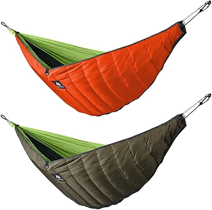 AYAMAYA Green+ Orange Single Hammock Hammock Underquilt