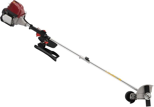 Gas Powered Weed Eater, 35.88CC 2 Blade Heads, 4 Stroke Cordless Lawn Edger Gas String Trimmer with Oil Pot & Carrying Strap & 1 Pair Goggles, for Home Lawn Mowe, Orchard Mowing, Tea Garden Mowing