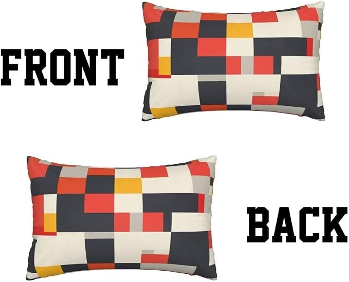 Outdoor Pillows Waterproof Set of 2 Outdoor Pillow Covers 16x24 Inch, Modern Throw Pillows Vintage Pillow Covers, Garden Decorative Pillows Outdoor Pillows for Patio Furniture Car Home Decor -hs447