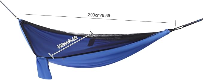 Ultra-Light Travel Camping Hammock,200kg Load Capacity,Breathable,Quick-Drying for Outdoor Indoor Garden