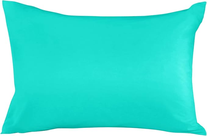 Outdoor Waterproof Throw Pillow Covers Set of 2 Teal Green Pattern Lumbar Pillowcases 20x12 Inches Pure Colour Patio Decorative Pillows Cushion Case Patio Pillows for Couch Bed Chair Garden