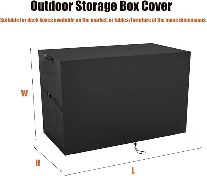 Outdoor Storage Box Cover，Waterproof Resin Storage Bin Cover Deck Box Covers-16"L x 20.3"W x 22.3"H