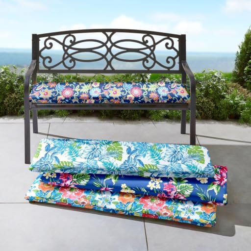 BrylaneHome Bh Outdoor Performance Bench Cushion - Daelyn Cherry