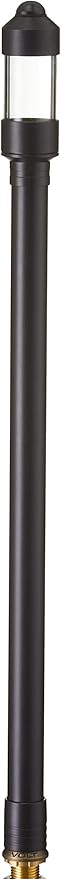 VOLT Max Spread 12V Black Brass Path Light (25" Tall, 9" Shade) for Low Voltage Landscape Lighting on Outdoor Pathway, Walkway, Garden, Driveway or Patio