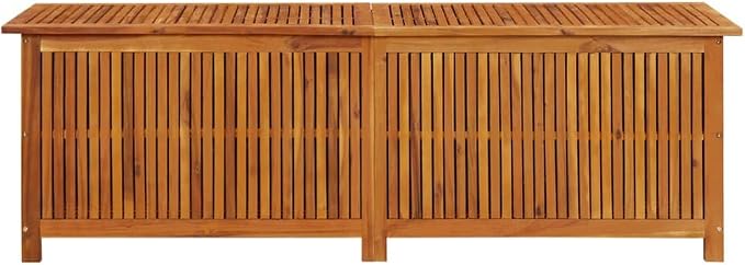 Patio Storage Box,deck box,outdoor storage box,wood deck box,box,patio furniture,for Patio, Lawn, Backyard, Outdoor Indoor, 68.8"x19.6"x22.8" Solid Acacia Wood