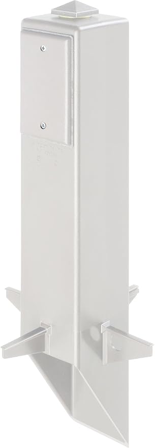 Arlington Industries GP19W-1 Gard-N-Post Outdoor Landscape Lighting Garden Post, 19-Inch, White