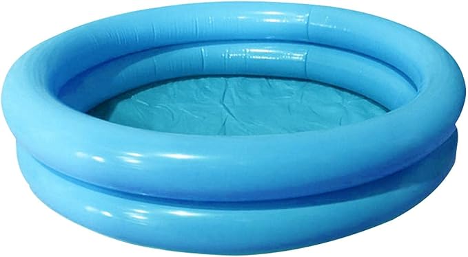 Inflatable Paddling Pool, Inflatable Swimming Pool, Family Pools, 2 Ring Inflatable- Paddling Pool Water Toys for Indoor Outdoor Pool, 23.7 * 19.7inch (Blue)