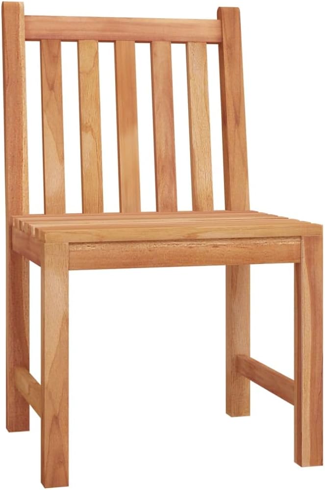 7 Piece Solid Teak Patio Dining Set with Waterproof Table and Comfortable Chairs for Garden