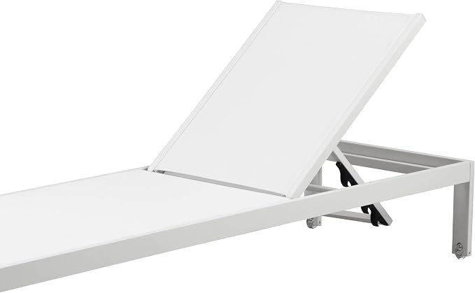 Benjara Kris 9 PC Patio Dining & Lounge Set- White Textilene Seating- Aluminum